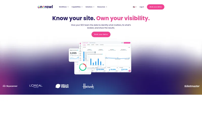 OnCrawl interface