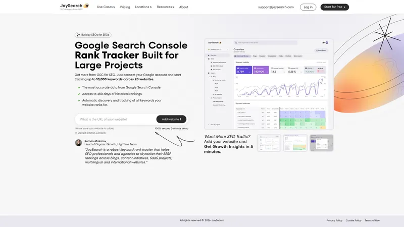 JaySearch interface