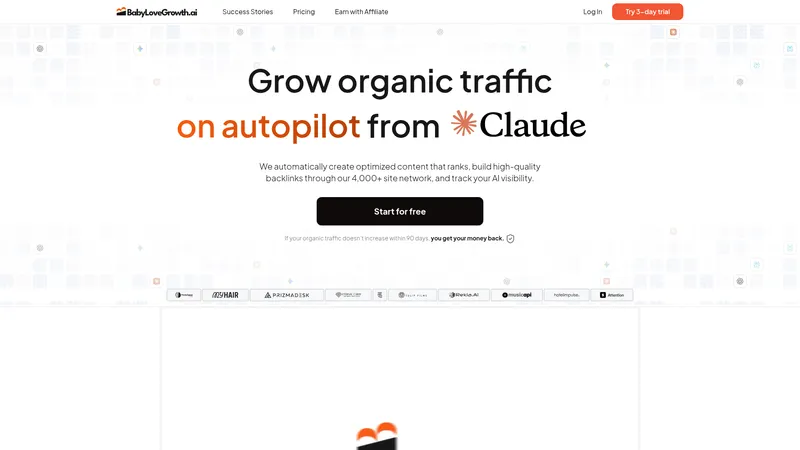 BabyLoveGrowth interface
