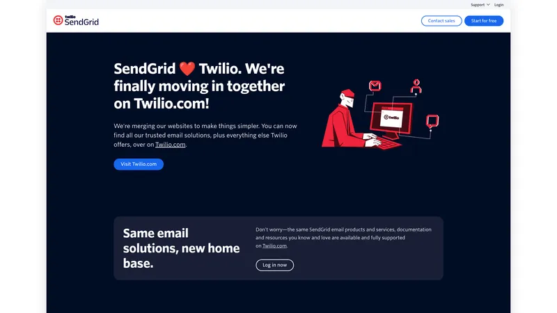SendGrid interface