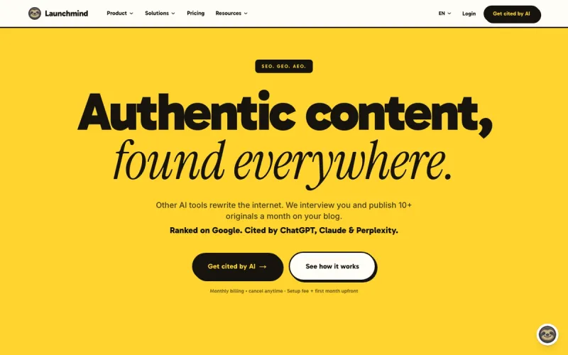 LaunchMind interface