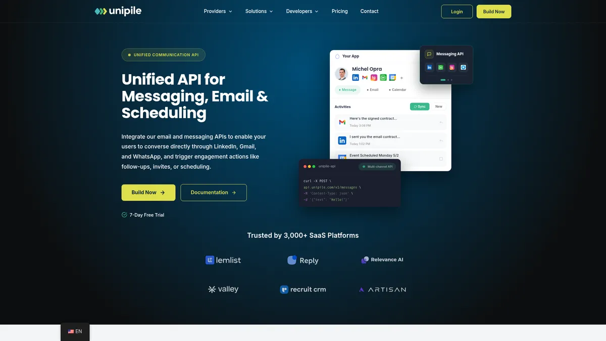 Unipile website