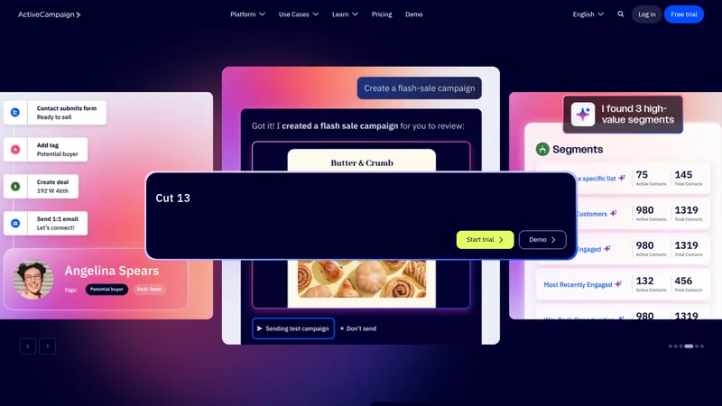 ActiveCampaign interface