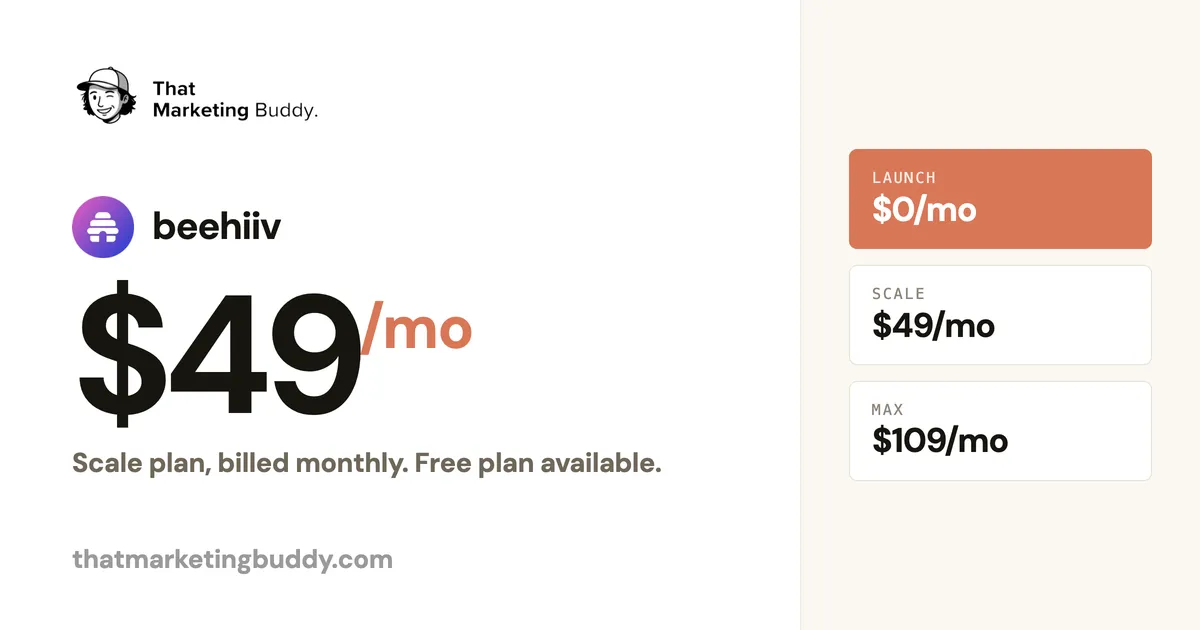 beehiiv Pricing: Free Newsletter Hosting and Paid Growth Plans