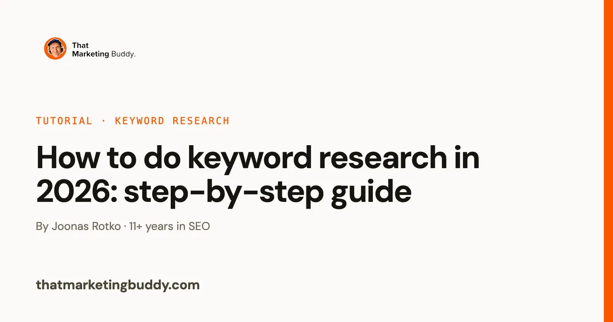 How to Do Keyword Research in 2026: Step-by-Step Guide