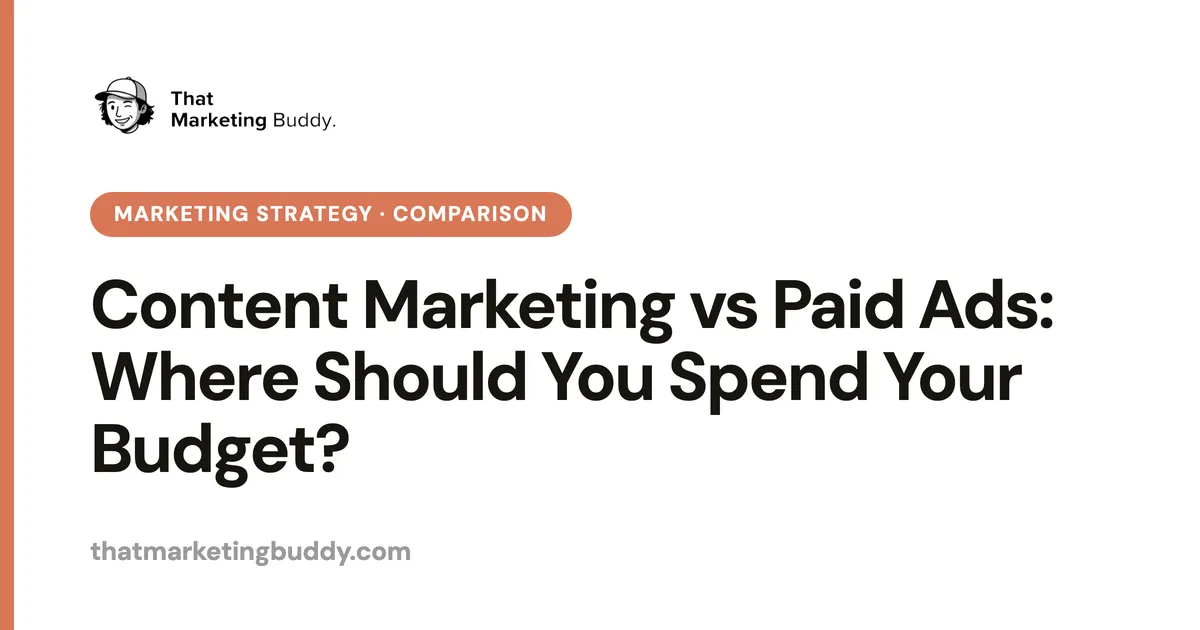 Content Marketing vs Paid Ads: Where Should You Spend Your Budget?