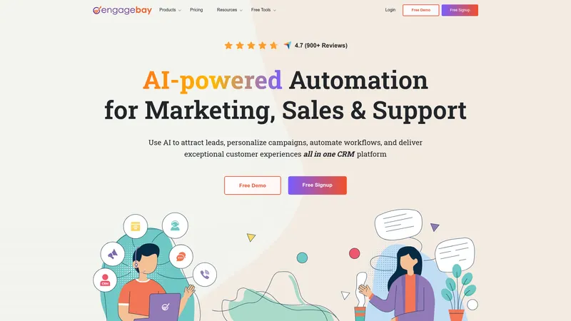 EngageBay interface