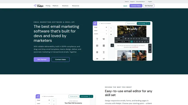 Mailjet interface