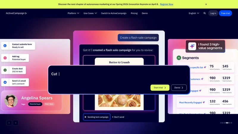 ActiveCampaign interface