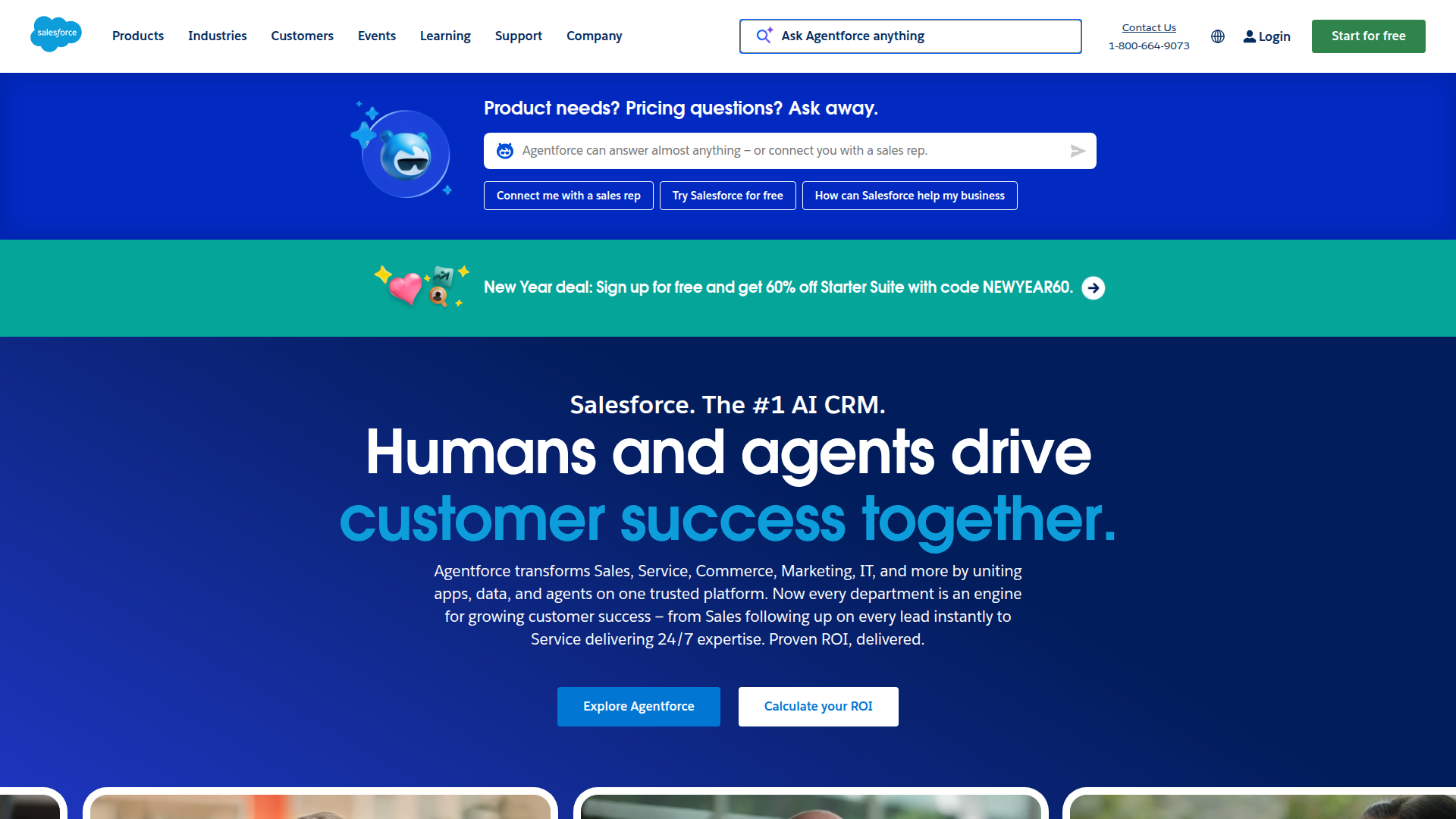 Salesforce homepage screenshot