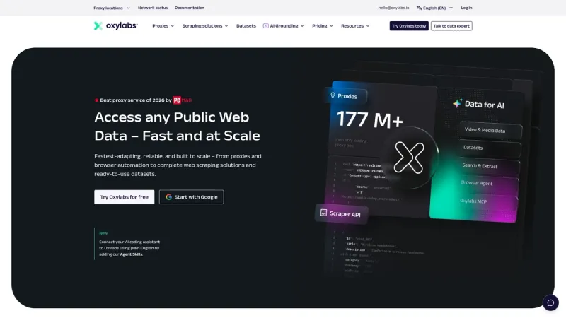Oxylabs interface
