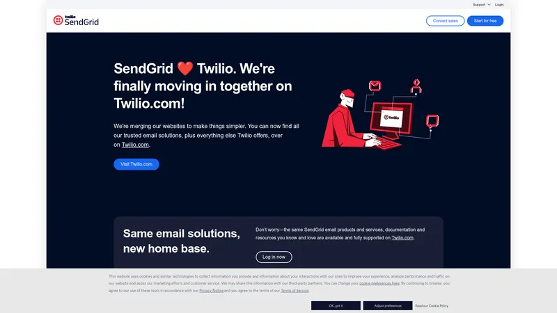 SendGrid interface
