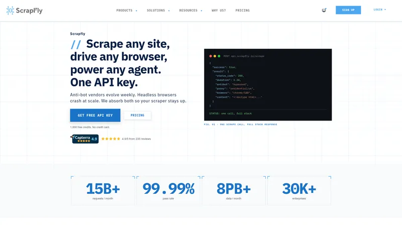Scrapfly interface