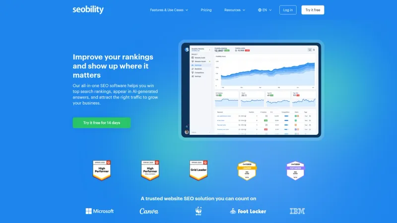 Seobility interface