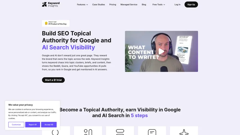 Keyword Insights interface