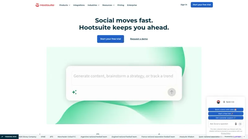 Hootsuite interface