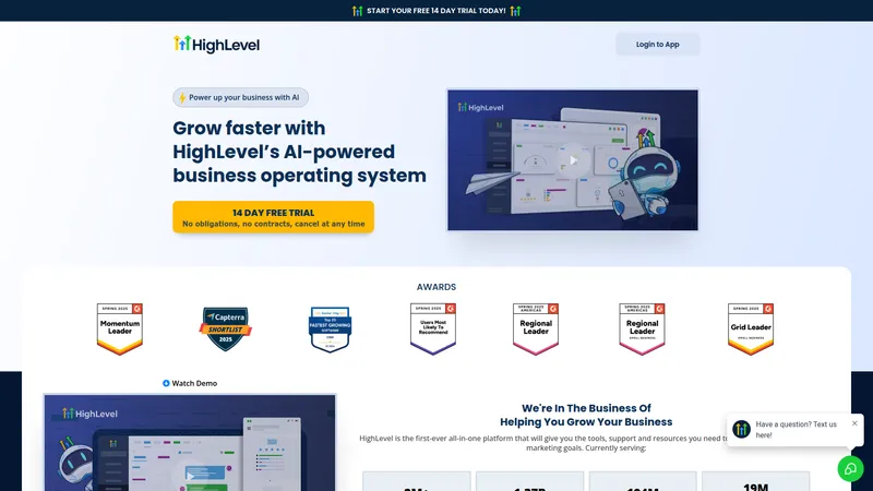 GoHighLevel interface