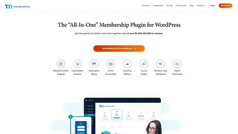 Memberpress interface