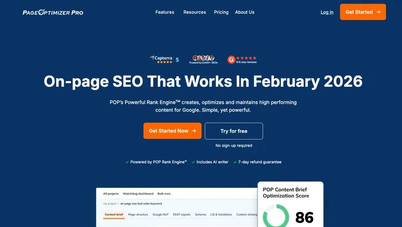 PageOptimizer Pro interface