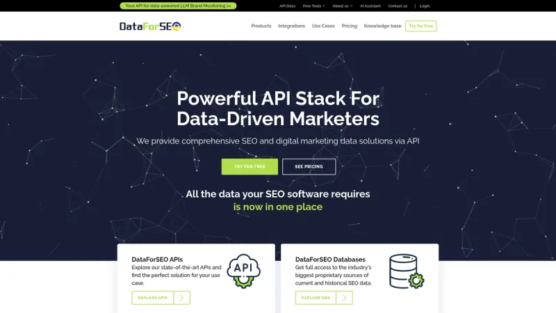 DataForSEO interface