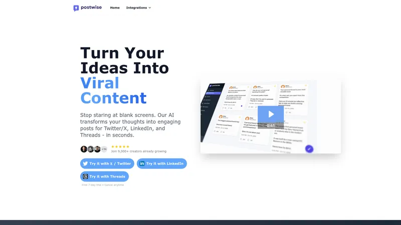 Postwise interface