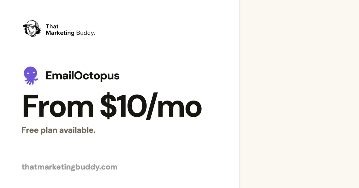 EmailOctopus Pricing: Free for 2,500, Pro from $9/Month
