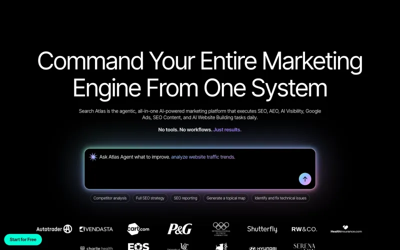 Search Atlas interface