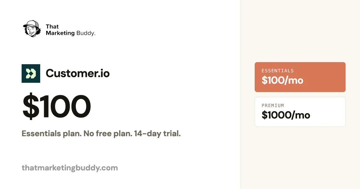 Customer.io Pricing: Behavioral Messaging Starting at $100/Month