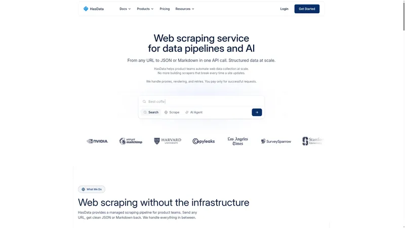 HasData interface