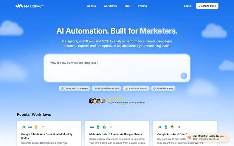 Markifact interface