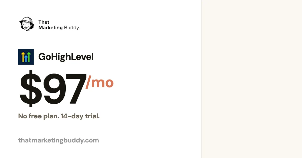 GoHighLevel Pricing: $97 to $497/Month, Plus AI Add-Ons