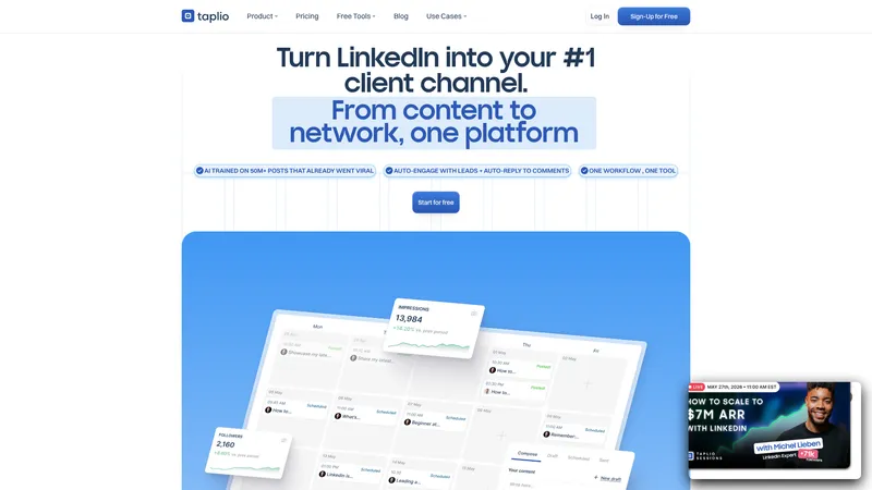 Taplio interface