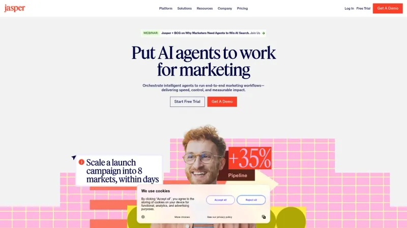 Jasper AI interface