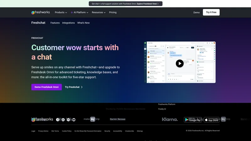 FreshChat interface