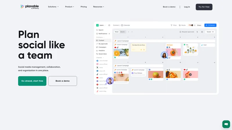 Planable interface