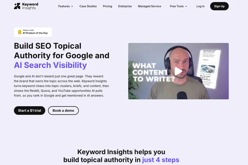 Keyword Insights interface