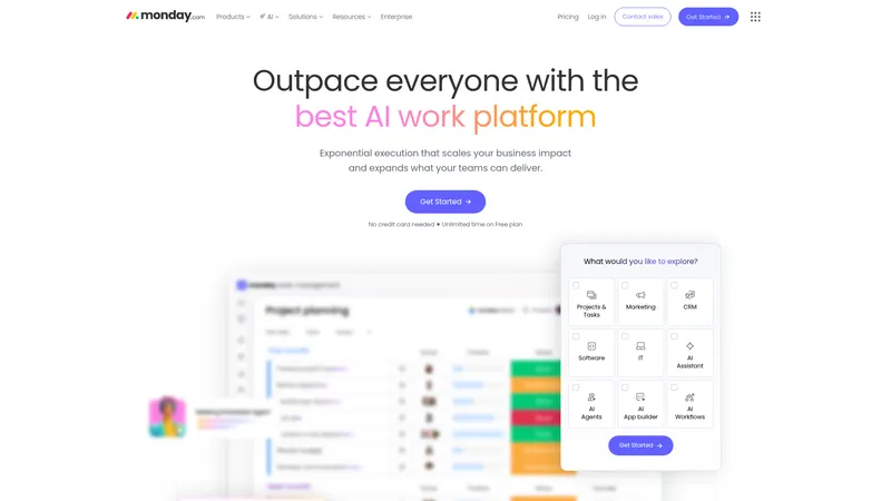 Monday.com interface