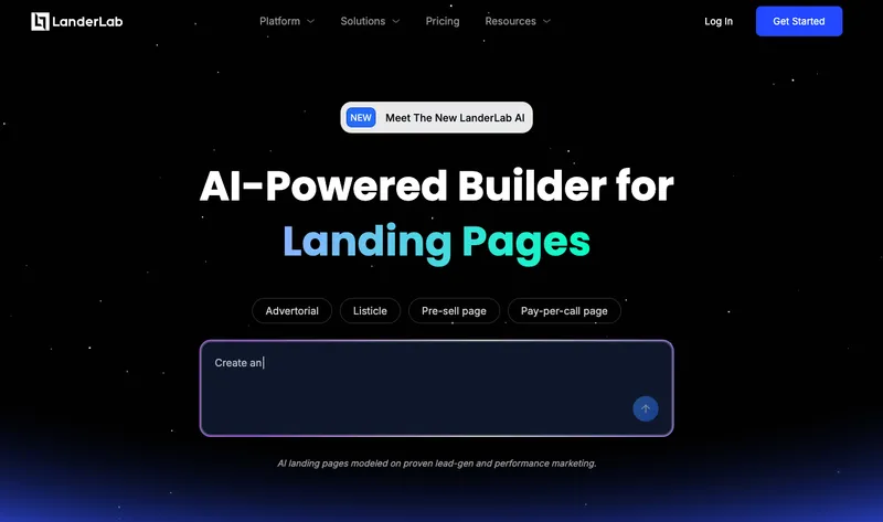 LanderLab interface