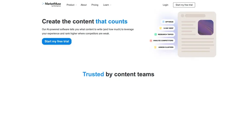 MarketMuse interface