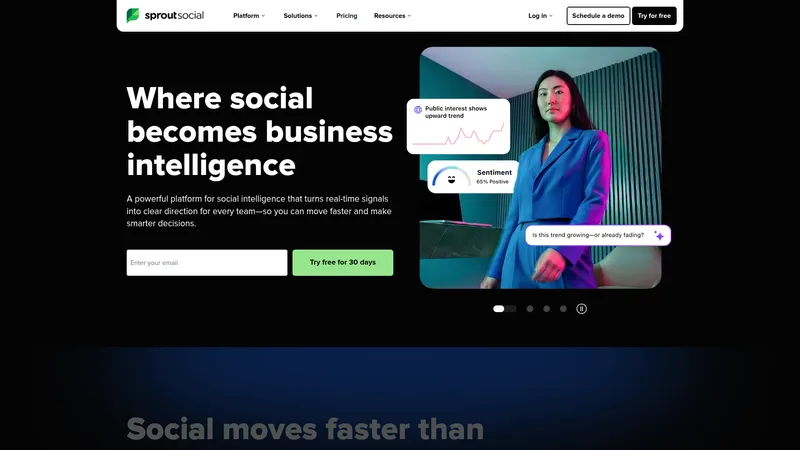 Sprout Social interface