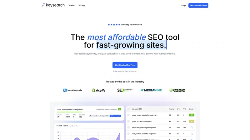 Keysearch interface