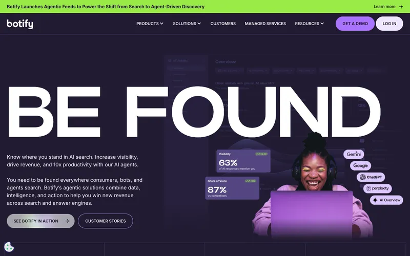 Botify interface