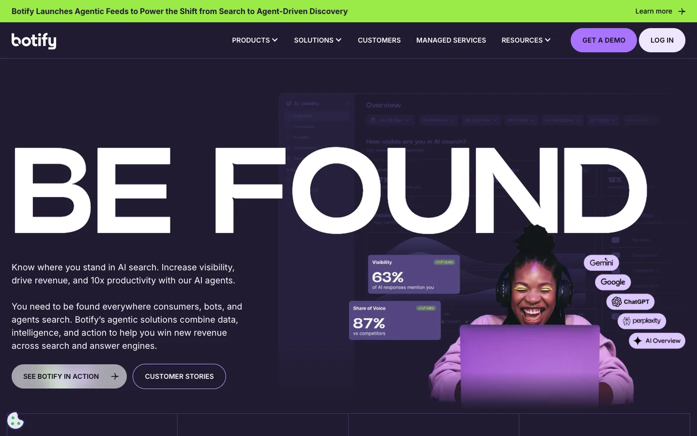 Botify website screenshot