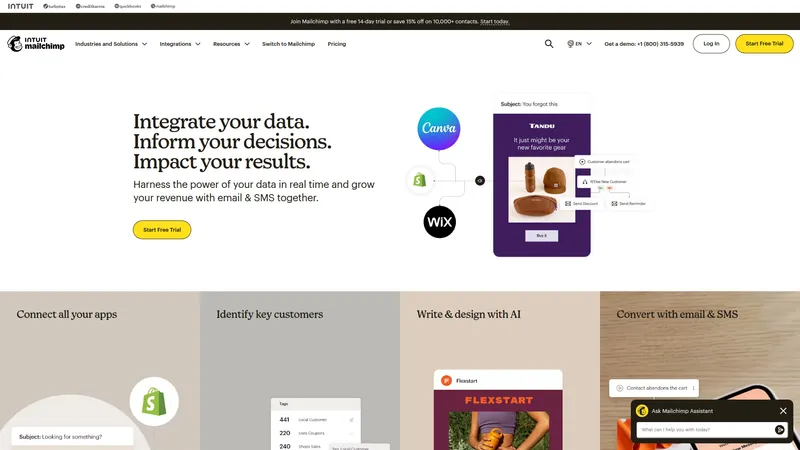 Mailchimp interface