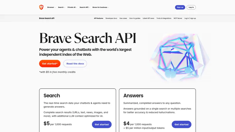 Brave Search API interface