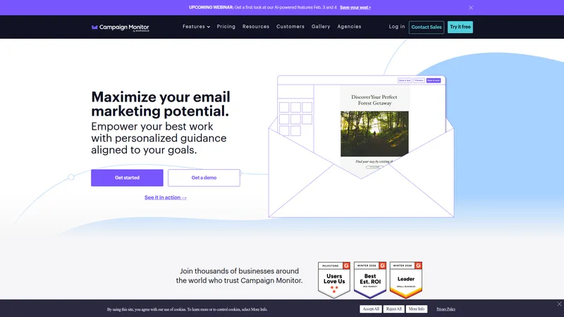 Campaign Monitor interface