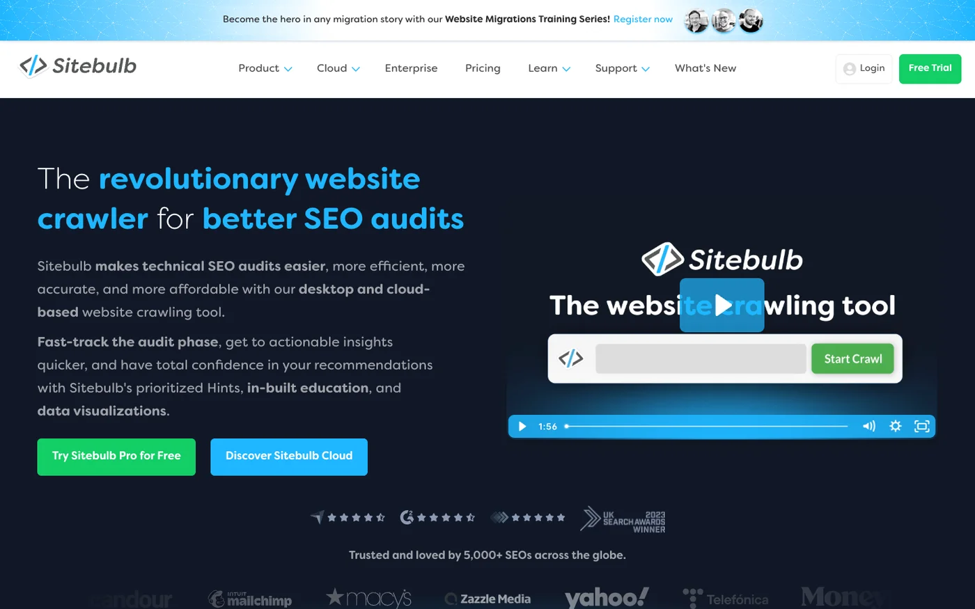 Sitebulb website screenshot