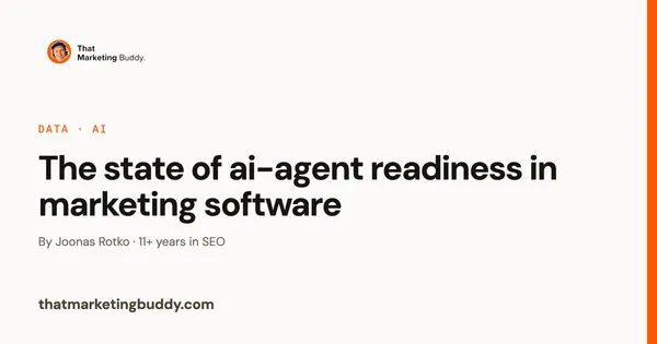 The State of AI-Agent Readiness in Marketing Software (2026)