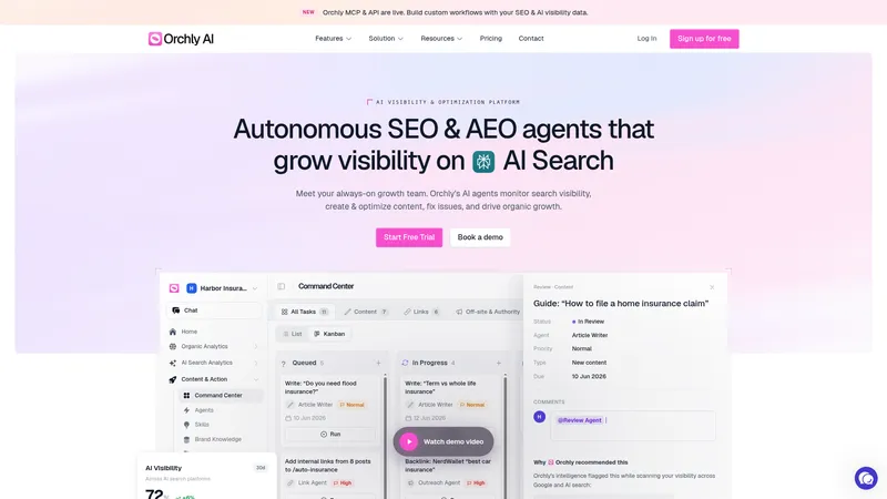 Orchly.ai interface