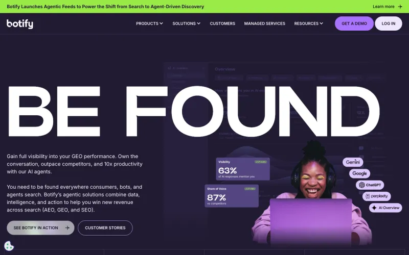 Botify interface